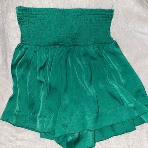 Green TCEC skort with tight waistband and loose legs